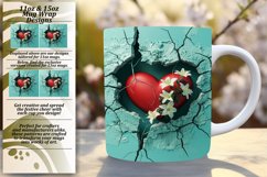 Heartfelt Harmony: 3D Mug Sublimation Product Image 1