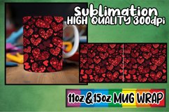 3D Heart Patterned Sublimation for Holiday Mugs Product Image 1