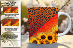 Customized Png For 15oz Mug Wrap , Leopard Print Product Image 1