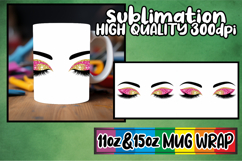 Beautiful sunsets sublimation mug wrap, Woman Eyes Product Image 1