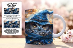Spring Owl Mug Wrap for Sublimation 11oz 15oz Product Image 1