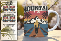 Warm 11oz Mug Wrap Png Artwork , Adventure Product Image 1