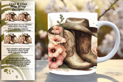 Bold 15oz Mug Wrap Png Template , Western Product Image 1