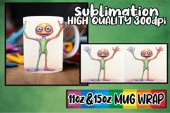 Starry Alien Sky 15oz Mug Sublimation Design Product Image 1