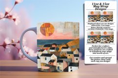 Boho Pattern Mug Wrap Modern 11oz 15oz Product Image 1