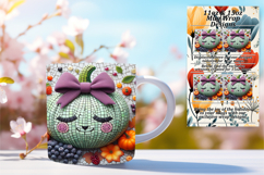 Glamorous 15oz Mug Wrap Png Design , Cute Pumpkin Product Image 1