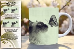 Playful Cat Mug Sublimation Design - Perfect for Cat Owners Product Image 1