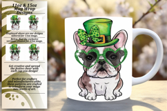 Artistic 15oz Mug Wrap Png Design , St Patrick Product Image 1