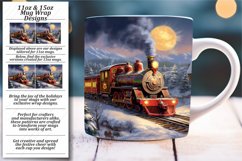 Festive Holiday Joy: Vibrant Christmas Mug Wrap Product Image 1