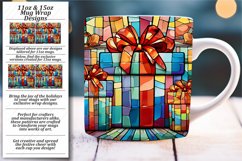 Christmas Glass Art Mug Wraps - Vibrant Sublime Prints Product Image 1