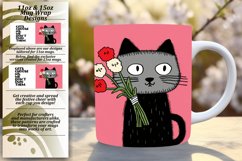 Meow-tiful Quotes: Cat Lover's Mug Wrap Product Image 1