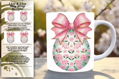 Elegant 15oz Mug Wrap Png Artwork , Easter Egg Product Image 1