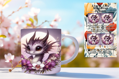 Radiant 11oz Mug Wrap Png Artwork , Dragon Product Image 1