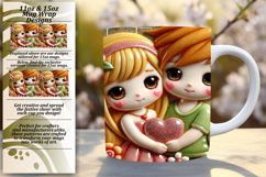 FRESH PNG for 11oz Mug Wrap , 3D Characters Product Image 1
