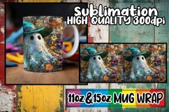 Autumnal Aura: 3D Halloween Mug Wrap Sublimation Product Image 1