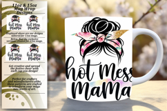 Trendy 11oz Mug Wrap Png Design , Mother&#039;s Day Product Image 1