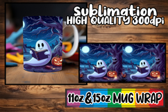 Happy hearts 11oz 15oz sublimation wrap, Ghost Product Image 1