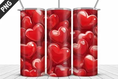 Valentines Love Skinny Tumbler PNG Wrap| Valentines Tumbler Product Image 5