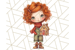 Christmas Whimsy Clipart, Holiday Kids PNG Graphics Product Image 4