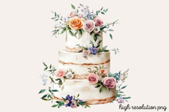 White Wedding Watercolor Clipart PNG Product Image 1