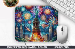 Liberty Mouse Pad Sublimation, 4th Of July Mouse Pad PNG Product Image 1