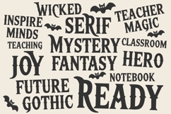 Wicked Night Font Spooky Gothic Typeface for Crafts Product Image 2