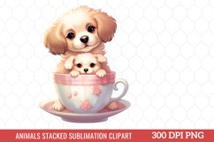 Animals Stacked Sublimation Clipart Product Image 1