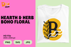 Hearth &amp; Herb Boho Floral Monogram Product Image 1