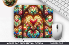 Flower Mouse Pad Sublimation, Spring Flower Mouse Pad PNG Product Image 1