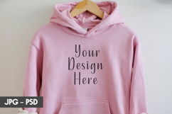 Light Pink Hoodie psd jpeg mockup Product Image 1