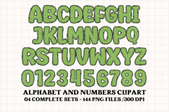 Springtime Alphabet png, letters doodle, springtime clipart Product Image 4