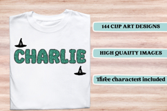 Wizard Magic School Alphabet Clipart, wizard letters doodle Product Image 6