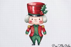 Cute Nutcracker Watercolor Clipart Bundle PNG Product Image 13
