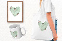 Brushstrokes Valentine Hearts Clipart Product Image 5