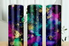 Galaxy Design | Tumbler Wrap Png | Abstract Digital Art Product Image 2