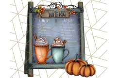 Fall Market Stall Clipart PNG, Rustic Autumn Clip Art Product Image 4