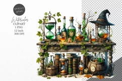 Halloween clipart, Alchemy lab clipart, Autumn clipart Product Image 1