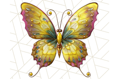 Metallic Butterfly Clipart PNG Clipart, Vibrant Butterfly Product Image 4