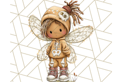 Halloween Fairy Clipart PNG, Spooky Cute Character Art Product Image 4