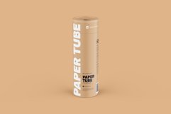 Closed Paper Tube Mockup 80x240mm Product Image 13