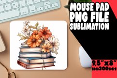 Blossoming Tales: Book &amp; Flower Sublimation Mat Product Image 1