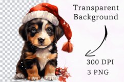 3 png christmas cute dog clipart, dog sublimation Product Image 3