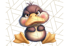 Adorable Angry Animals Clipart PNG, Cute Moody Faces Png Product Image 4
