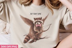 Not Today Cupid PNG, Retro Valentine Sublimation PNG Product Image 1