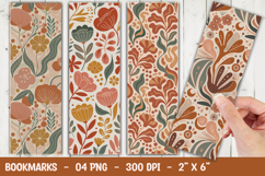 Retro Floral Bookmark Sublimation Product Image 1