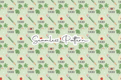 Lucky Teacher Shamrock Pattern - Leprechaun &amp; Clovers Product Image 1