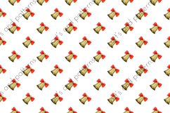 bells watercolor pattern | bells watercolor digital paper Product Image 2