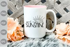 Good Vibes and Sunshine Svg / Sunshine Quote SVG Design Product Image 2