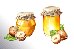 Huzelnuts. Hand drawn watercolor collection Product Image 13