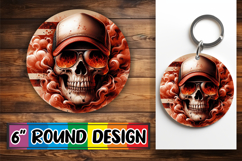Joyful Circle Designs Sublimation PNG, Skull Product Image 1